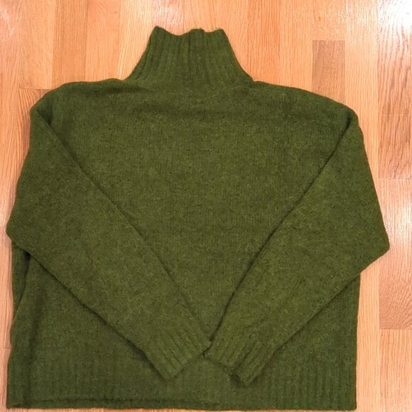Toad & Co Women’s Pullover Sweater – Size – Green – Mock Neck – Wool Alpaca - Picture 6 of 6